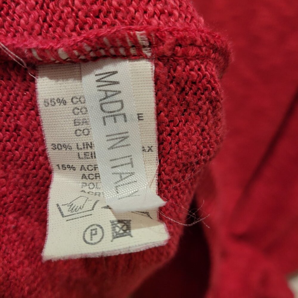 Vintage Mimi Spirit Sport Golf Abstract Cotton Linen Sweater XL - Picture 6 of 7